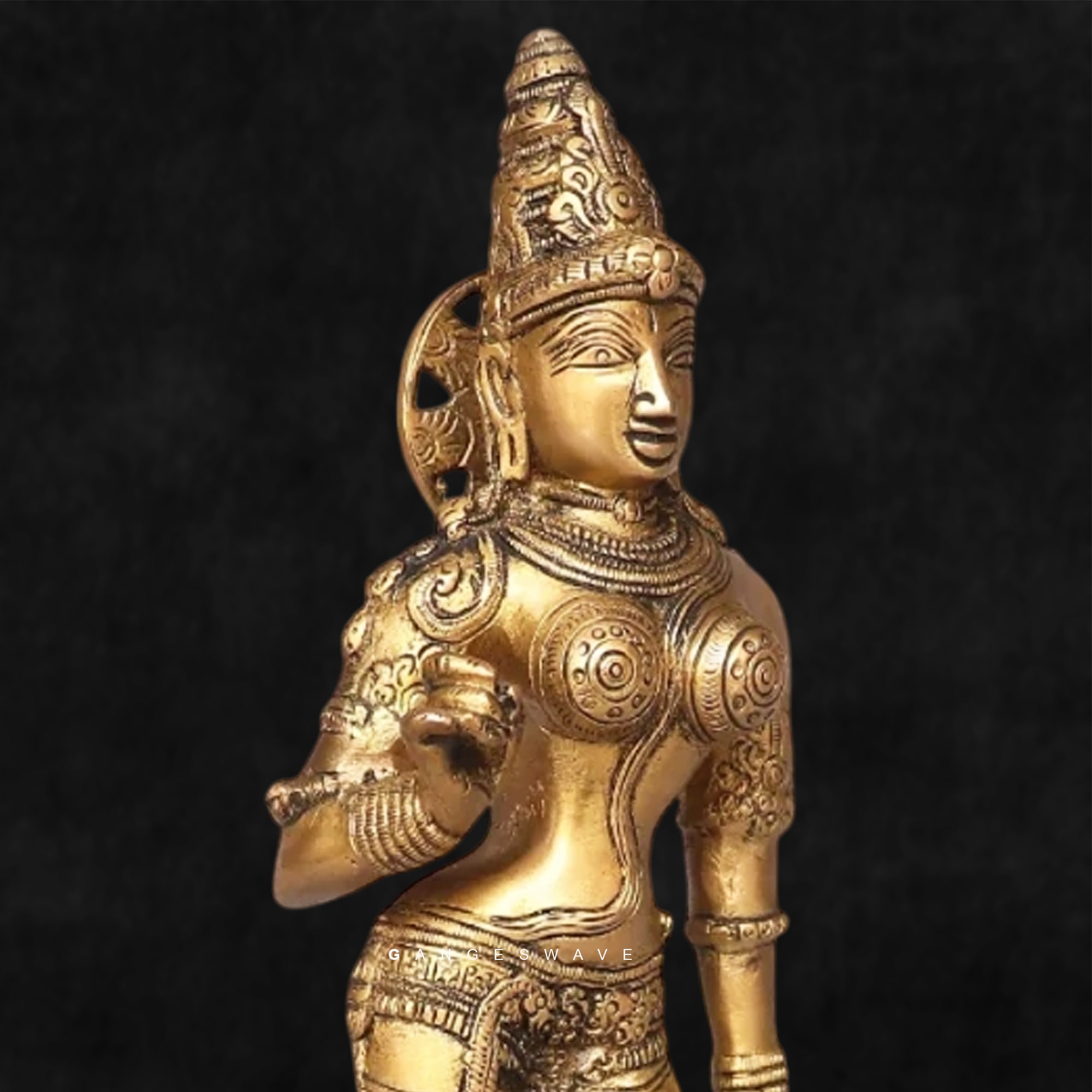 Goddess Parvati Brass Idol – Traditional South Indian Craftsmanship - Image 10