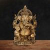 Handcrafted Brass Ganeshji Murti for Home Temple and Pooja