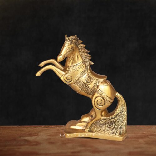 Vastu Brass Horse Figurines – Symbol of Success & Prosperity