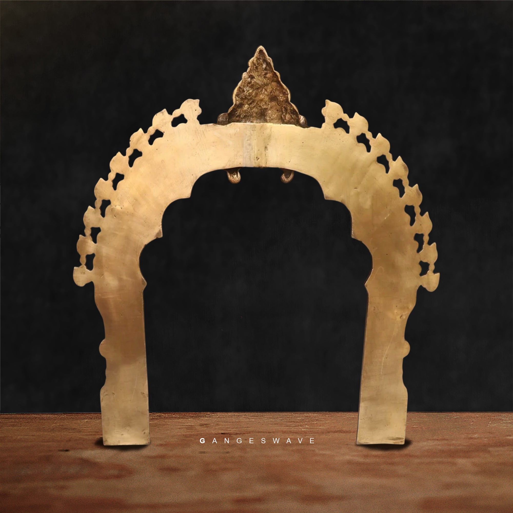 Brass Prabhavali for Singhasan – Traditional Arch Frame for Idols - Image 4