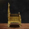 Handcrafted brass prabhavali simhasan for god idol