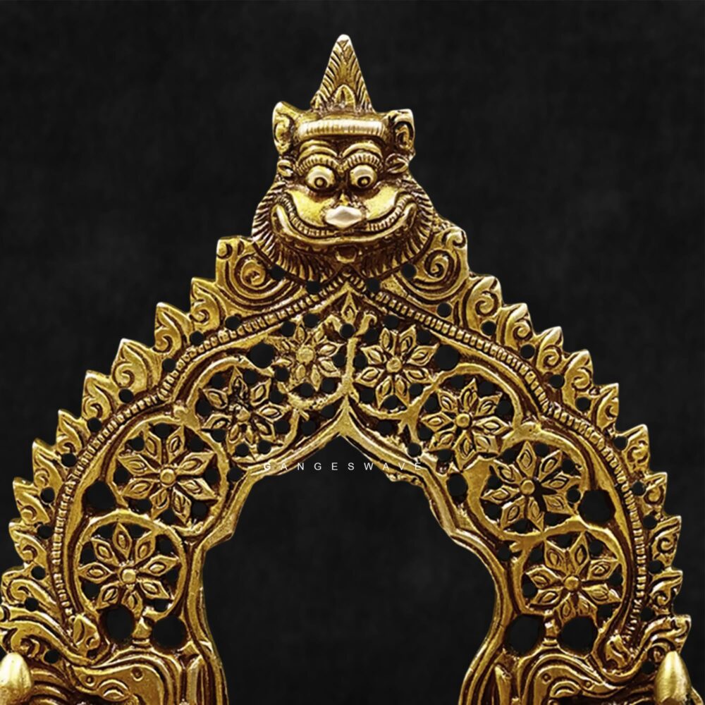 Premium brass mandir décor simhasanam handcrafted