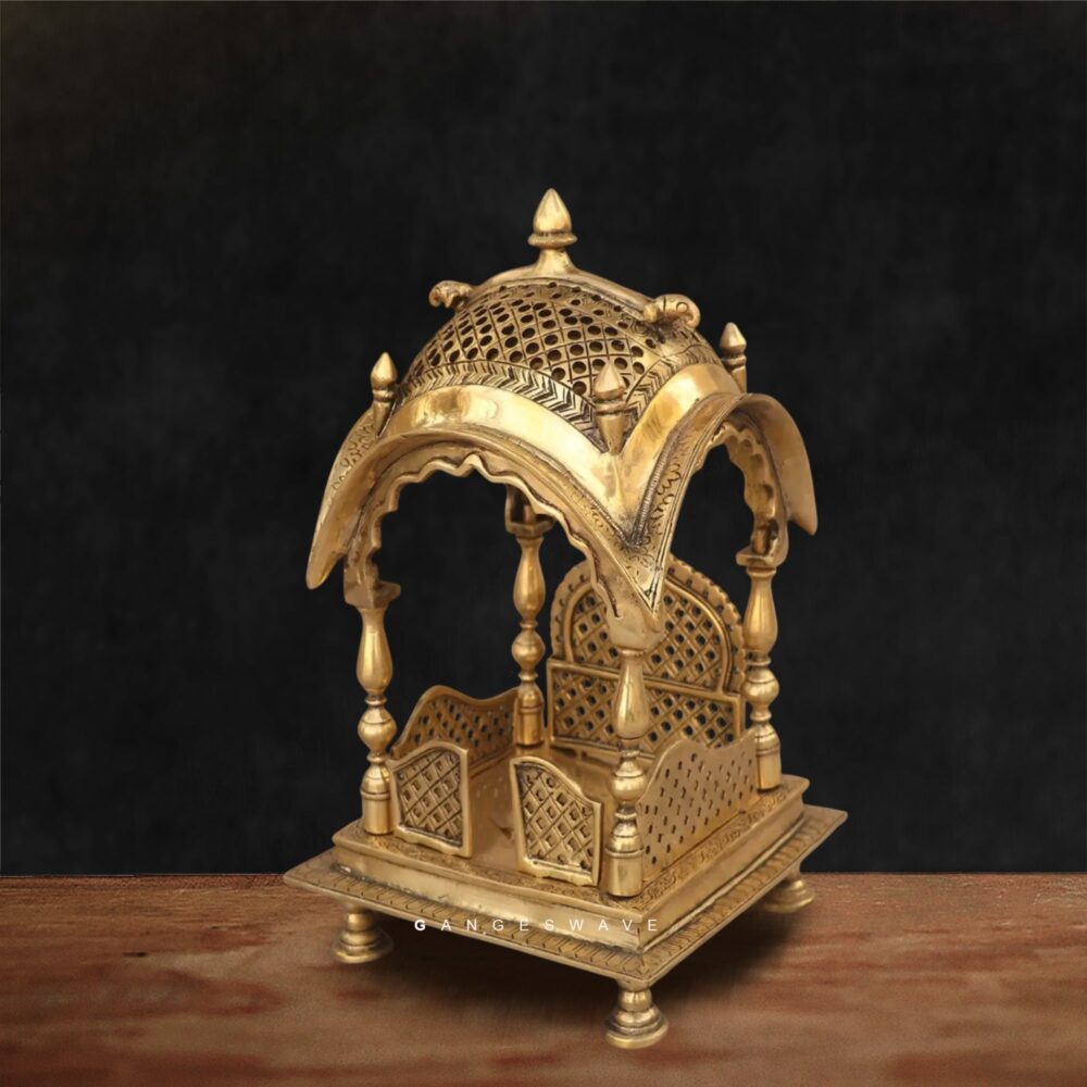 Superfine brass prabhavali simhasan for idols