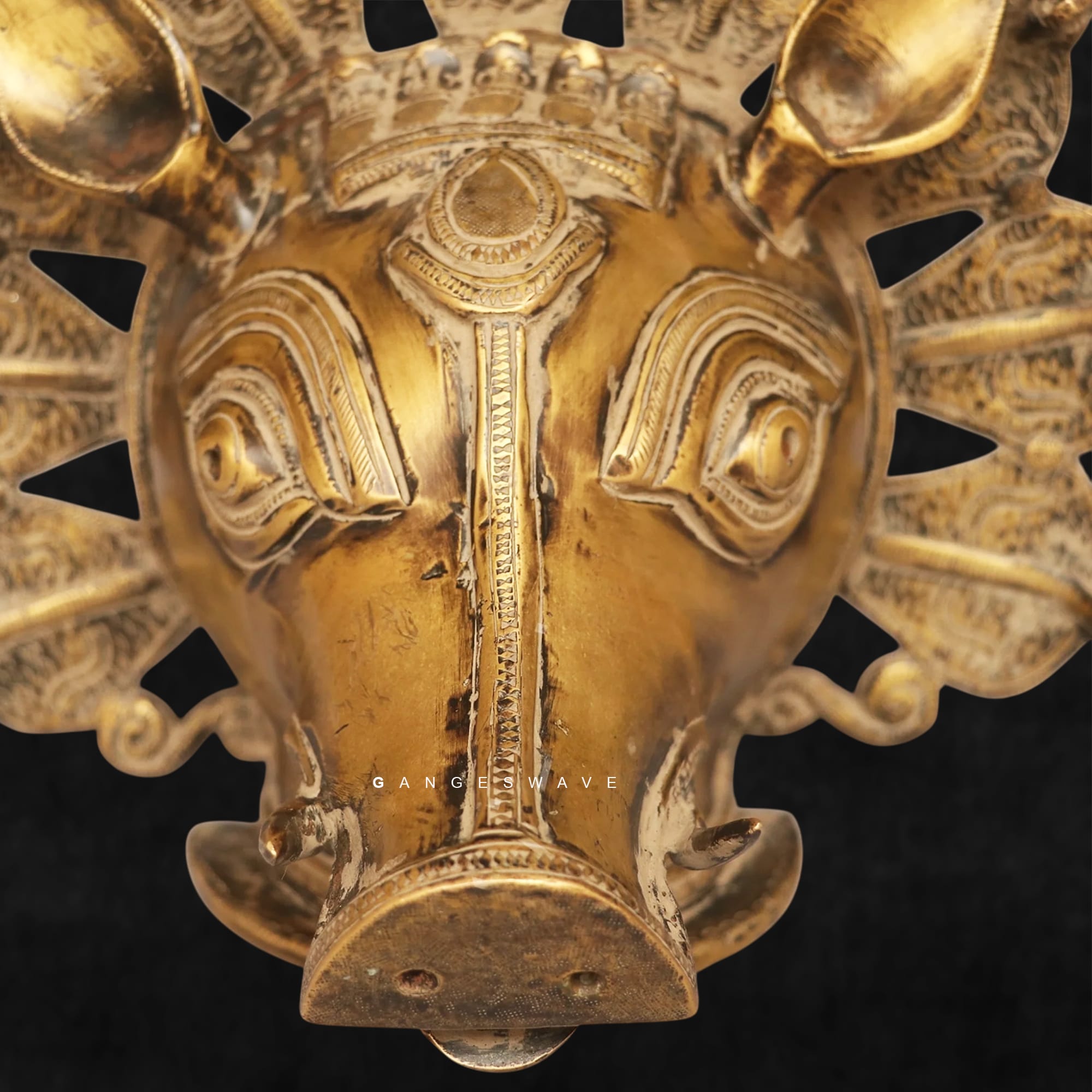 Varaha Brass Mask Wall Hanging - Image 7