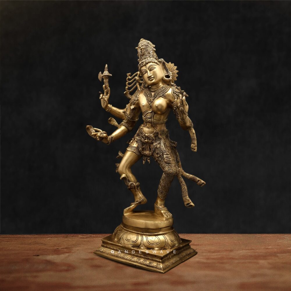 Premium Brass Ardhanarishvara Idol – Perfect Spiritual Gift