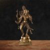 Exquisite Dancing Brass Ardhanarishvara Statue - 24 inches
