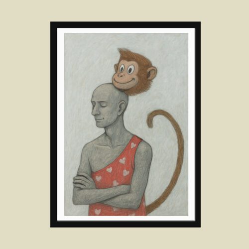 Contemporary Art : Titled : " False Ego "