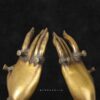 Pair of Brass Hands with Bangles and Rings – Artistic Home Accent