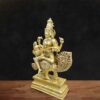 Goddess Saraswati brass idol for pooja study room and gifting