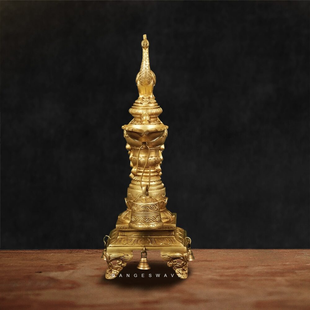 raditional Indian brass diya for Diwali and spiritual ceremonies