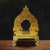 Brass god idol seat with ornamental arch and motifs