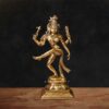 Brass Ardhanarishvara Statue - 13 inches