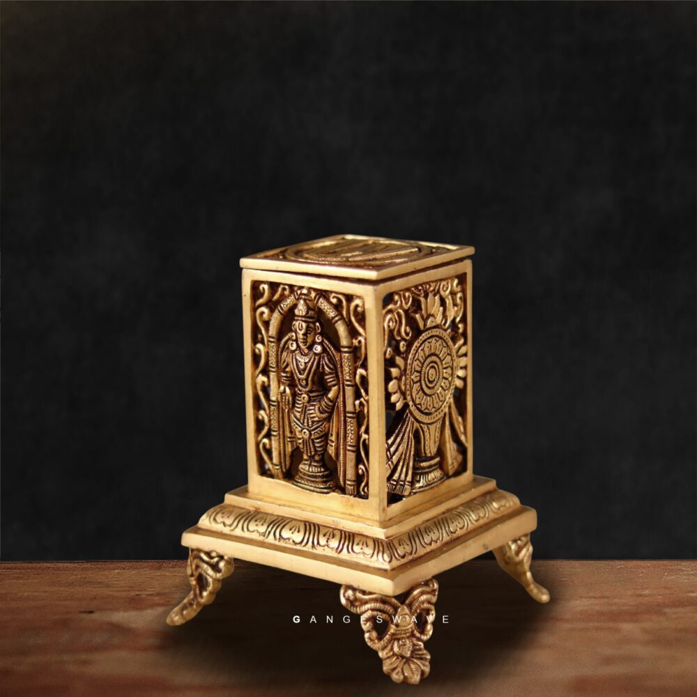 Brass Tirupati Balaji Incense Burner (Dhup Dani)