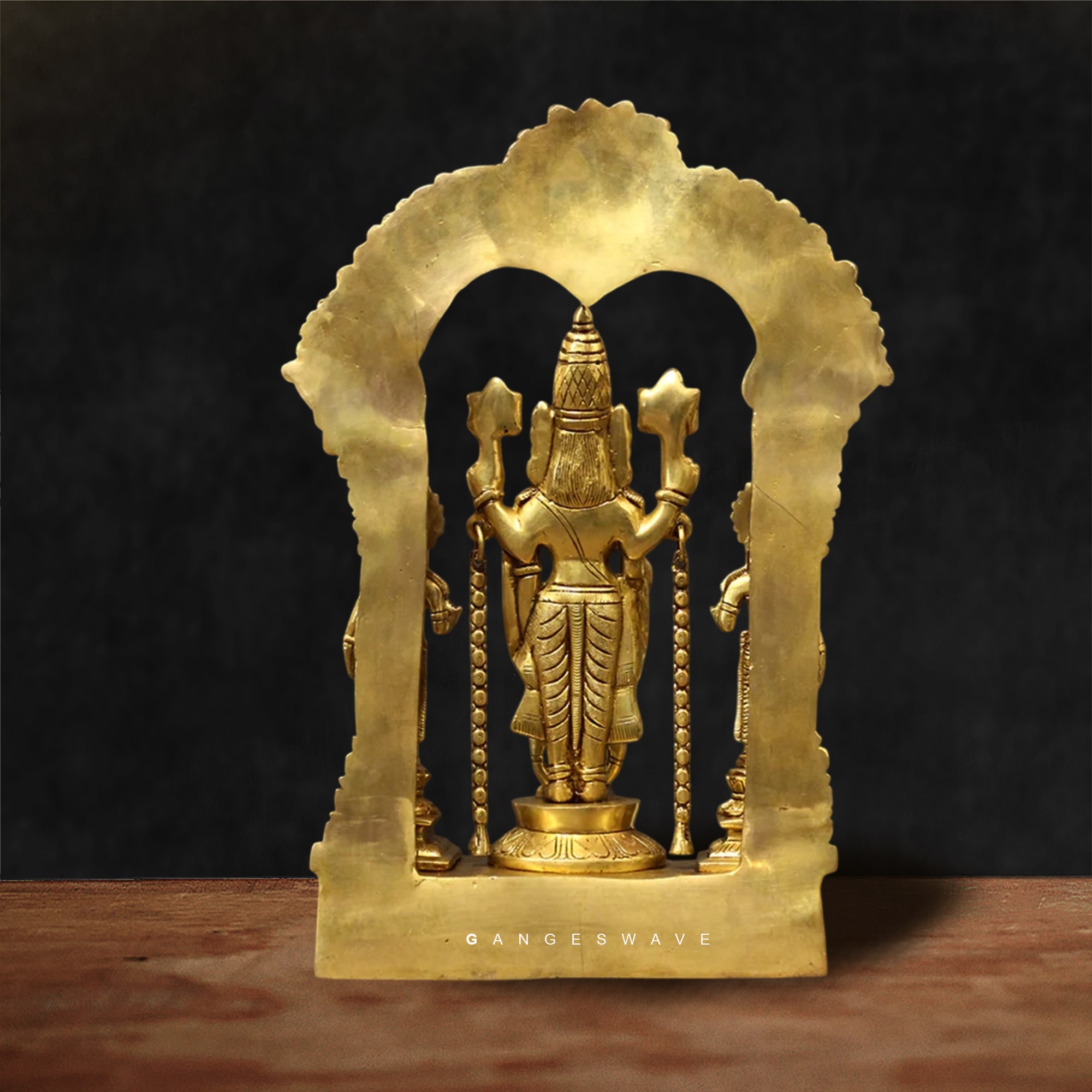 Balaji Venkateshwara Idol with Bhu Devi, Shri Devi and MaLakshmi - Image 3