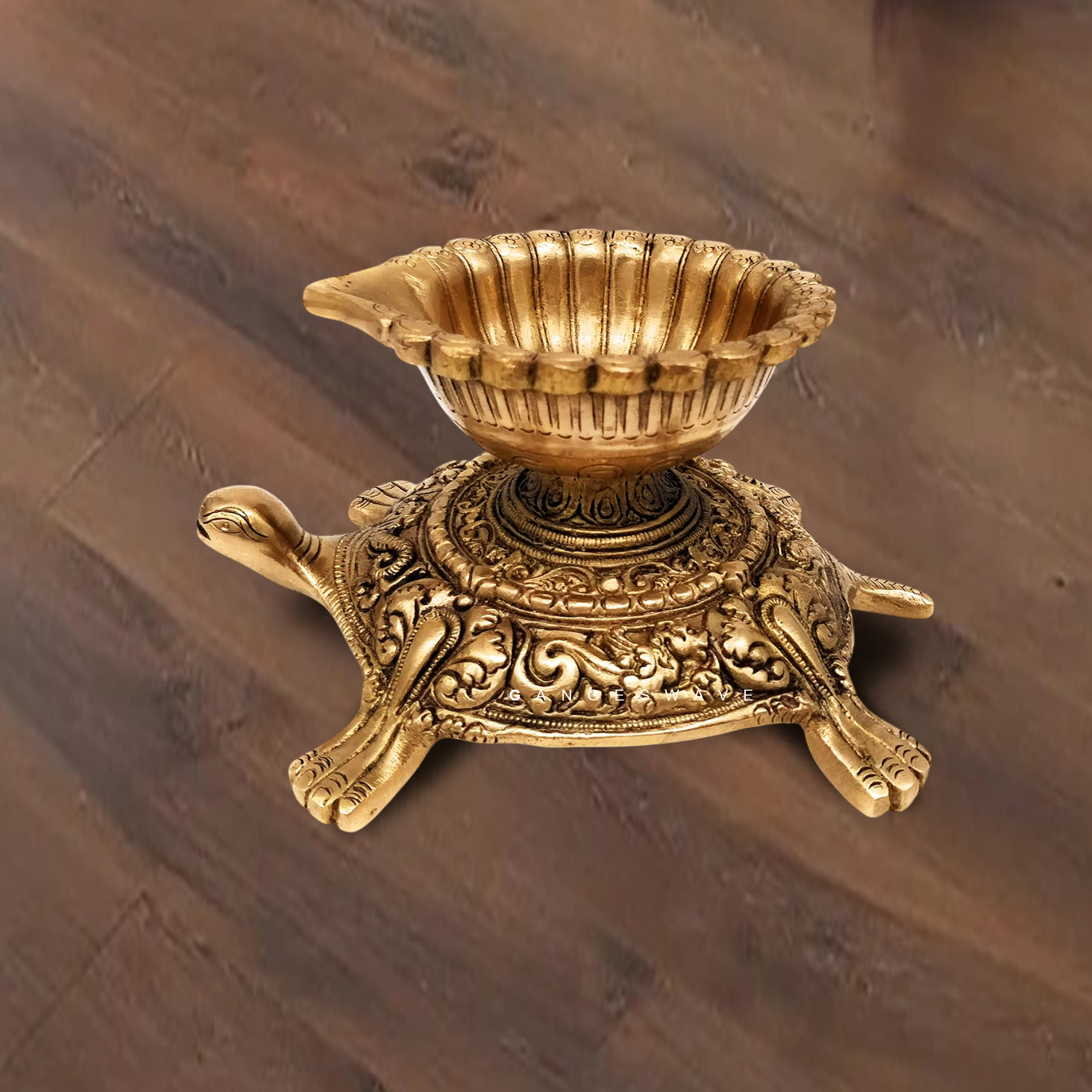Sacred turtle feng shui diya for home décor and gifting