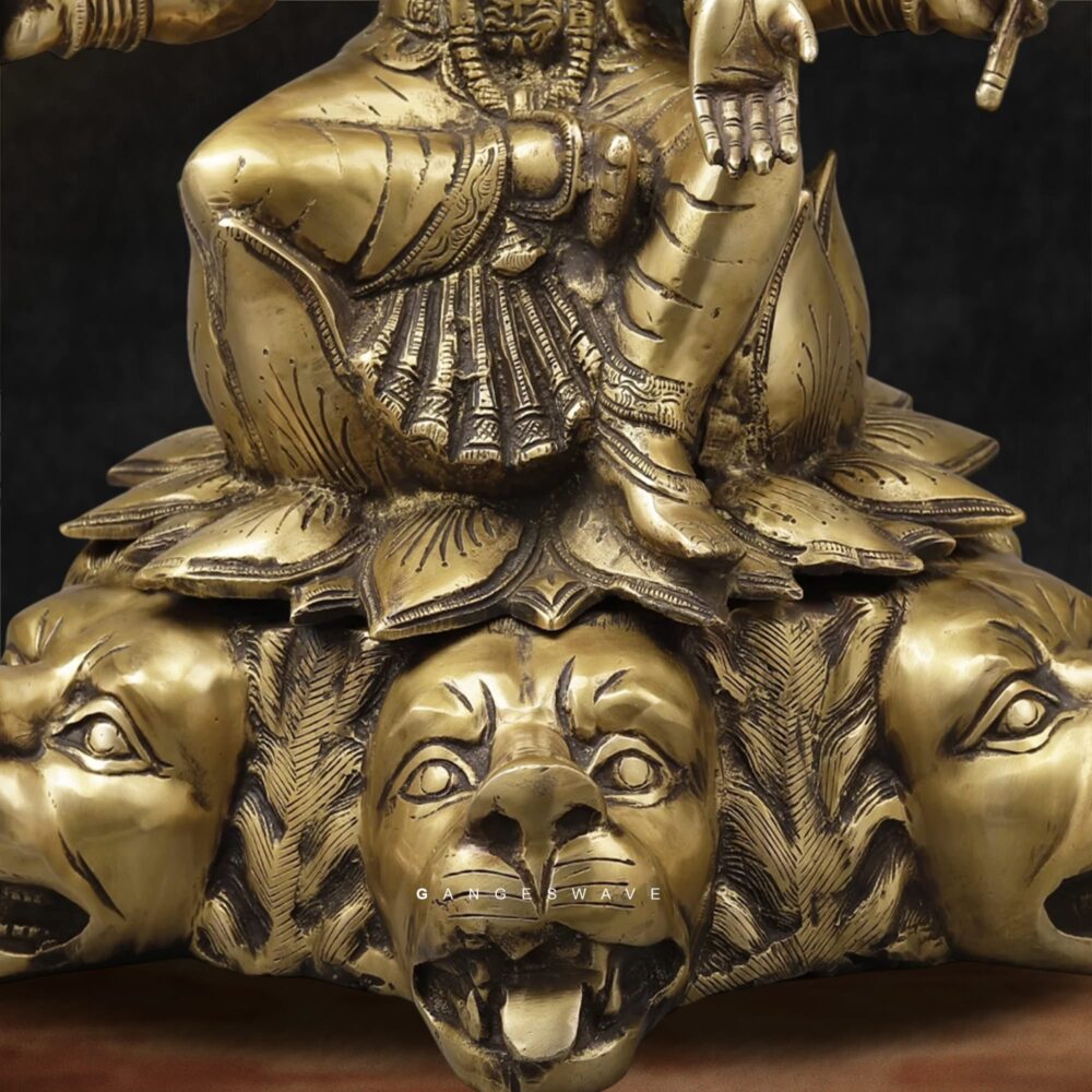 Premium brass Hindu deity Varaha Avatar Murti for meditation room