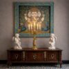 Luxury Victorian Brass Candelabra