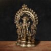 Handcrafted brass Lord Vishnu statue for home temple