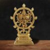 Handcrafted Brass Vishnu Idol with Yantra Circle