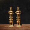 brass deep lakshmi statue pair on elephant base
