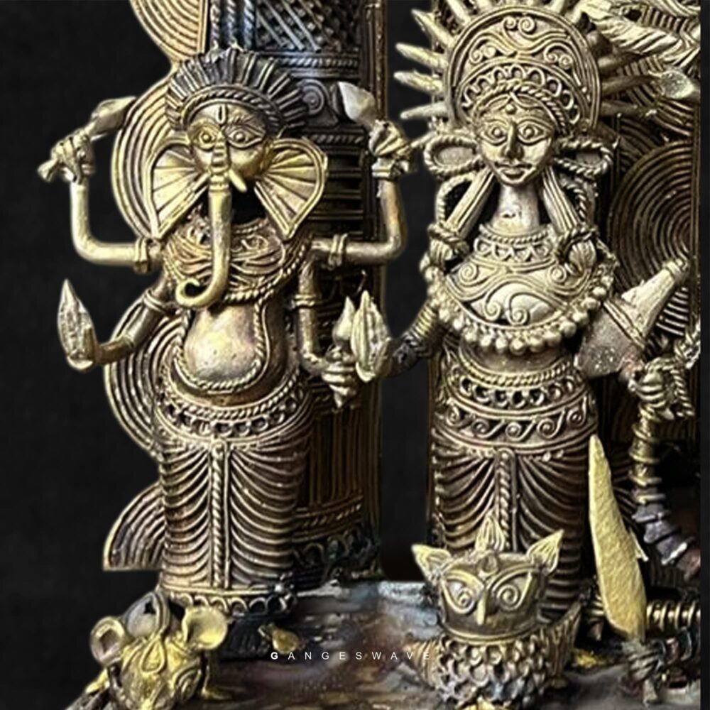 Handmade Brass Durga Idol from Bengal