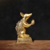 Handcrafted Brass Mushak Murti – Lord Ganesha’s Vahana Idol