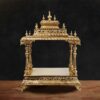 Large Brass Puja Simhasana handcrafted temple for deity idol – Gangeswave
