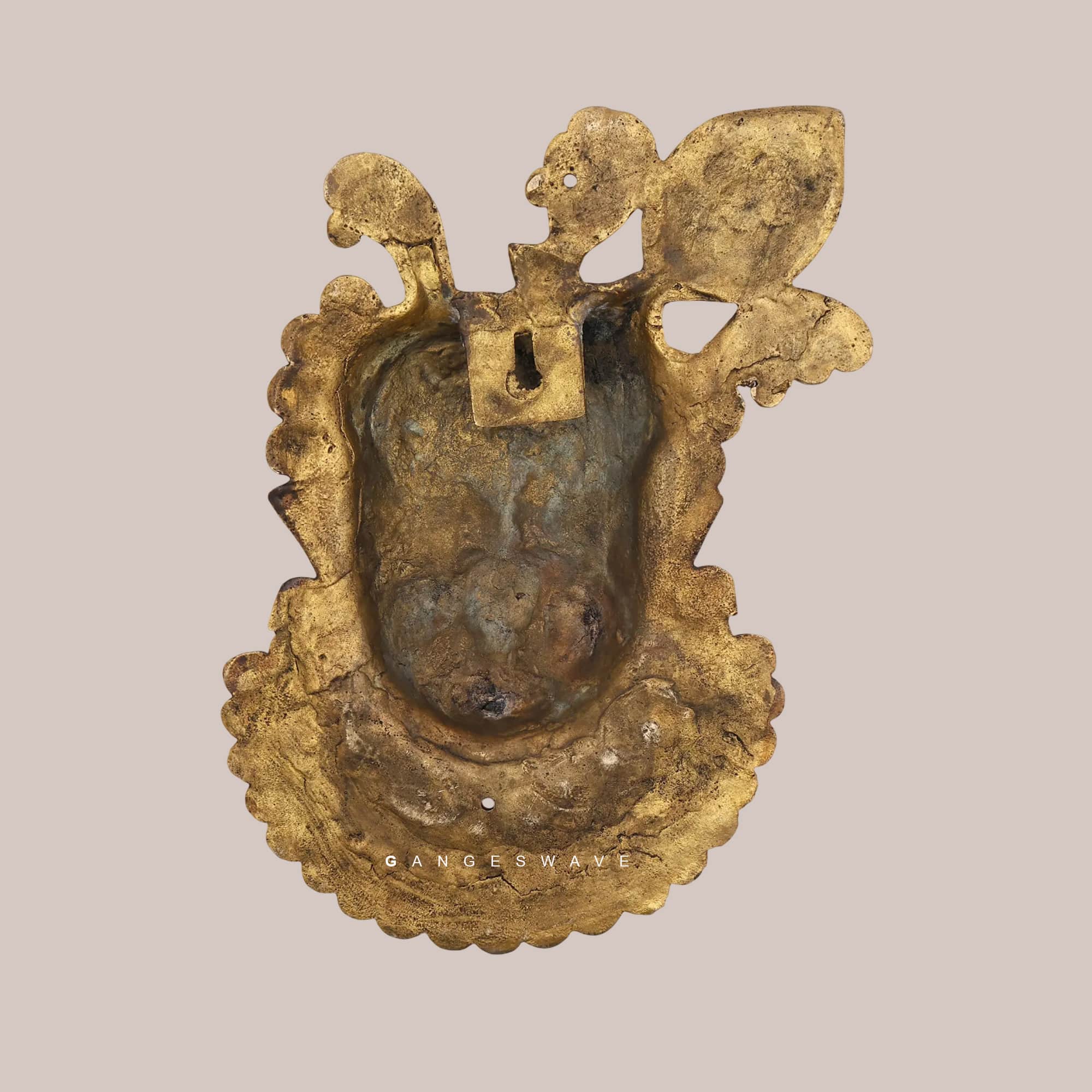 Srinathji Brass Wall Hanging Statue - 17.5 inches - Image 3