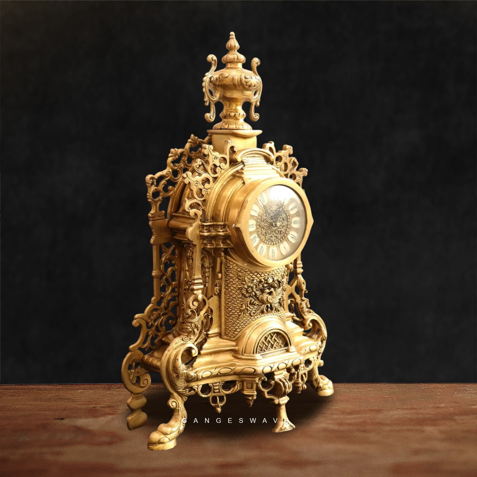 Victorian Brass Vintage Finished Clock - 23 inches - Image 5