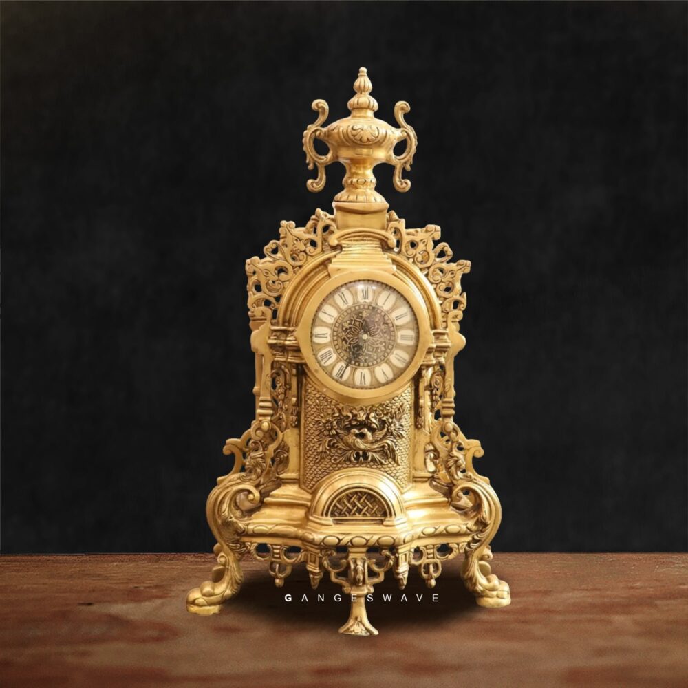 Victorian Brass Vintage Finished Clock