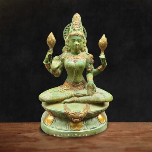 Vintage Finished Ma Lakshmi Statue