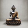 Black and Gold Brass Buddha Statue by Gangeswave