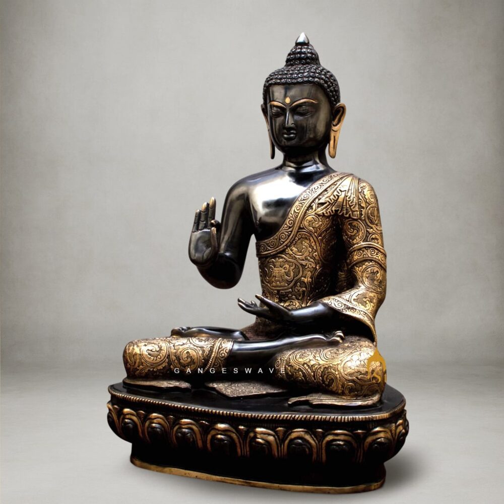 Antique Finish Meditation Buddha Sculpture