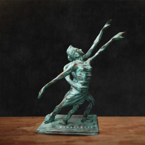 Dancing Couple Superfine Bronze Sculpture - 16 inches