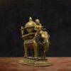 Traditional Brass Elephant Figurine with Rider – Gangeswave