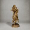 Intricately carved brass Lord Krishna sculpture