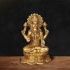 8 inch Brass Lakshmi Idol