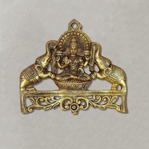 Gaja Lakshmi Brass Wall Hanging