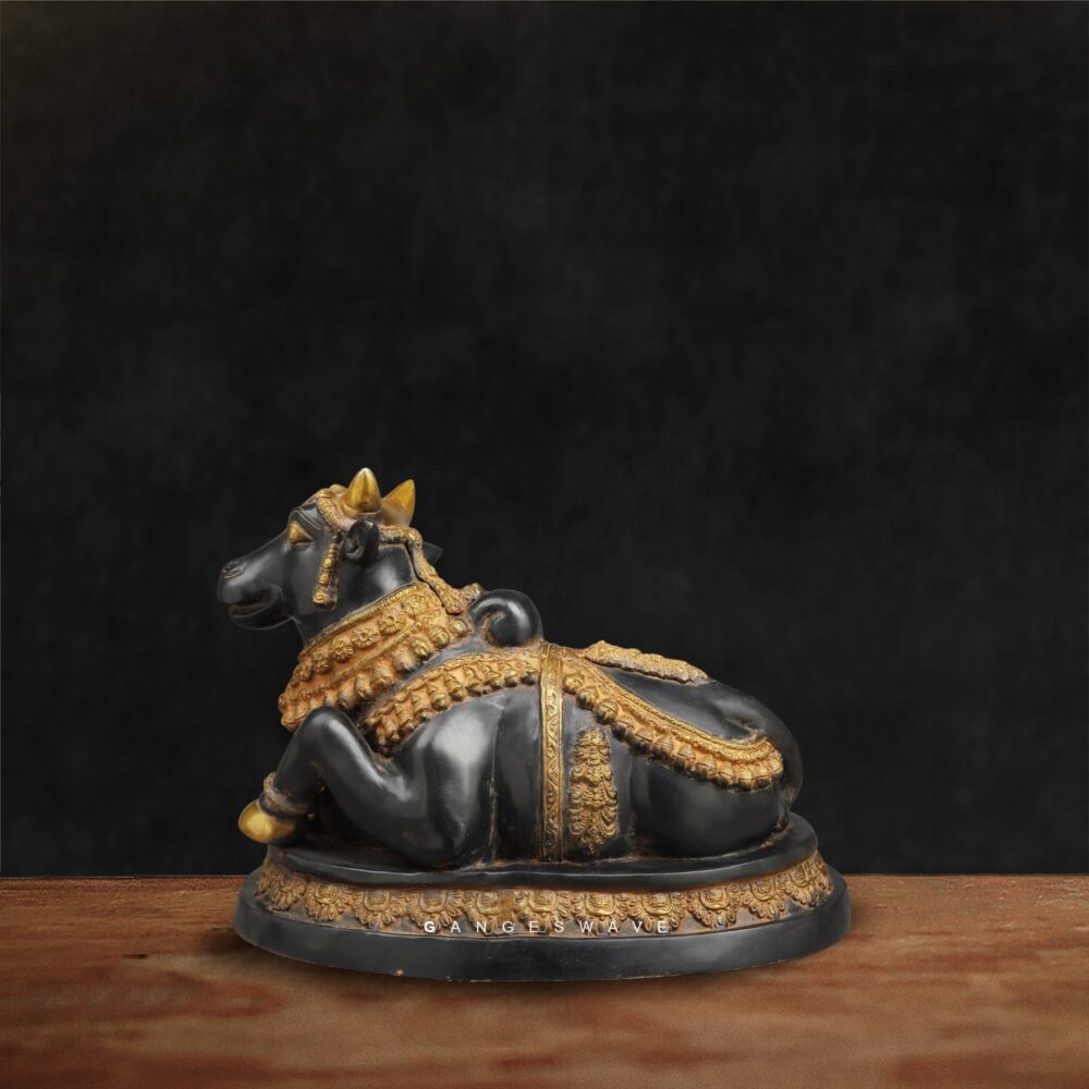 Sacred Nandi Idol of Lord Shiva for Home Altar and Mandir Decor