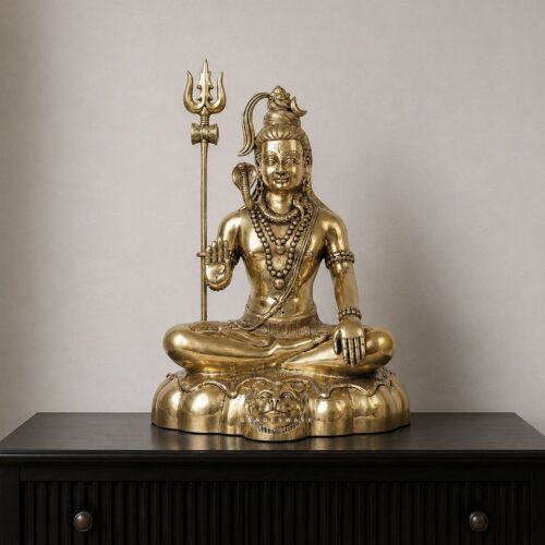 Handcrafted Brass Shiva Murti - 17 inches