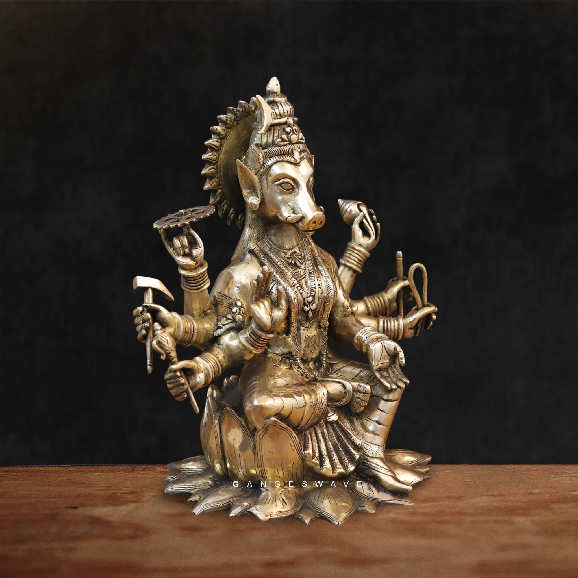 Brass Varahi Devi Superfine Crafted - 16.5 inches - Image 2