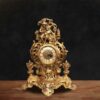 Vintage Victorian Brass Clock by Gangeswave – Handcrafted Antique Brass Decorative Table Clock