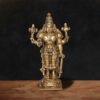 Lord Vishnu Brass Idol - 7 inches