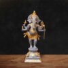 Hand-Painted Brass Ganesh Statue - 26 inches
