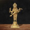 Handcrafted Brass Standing Saraswati Idol – 23 inches
