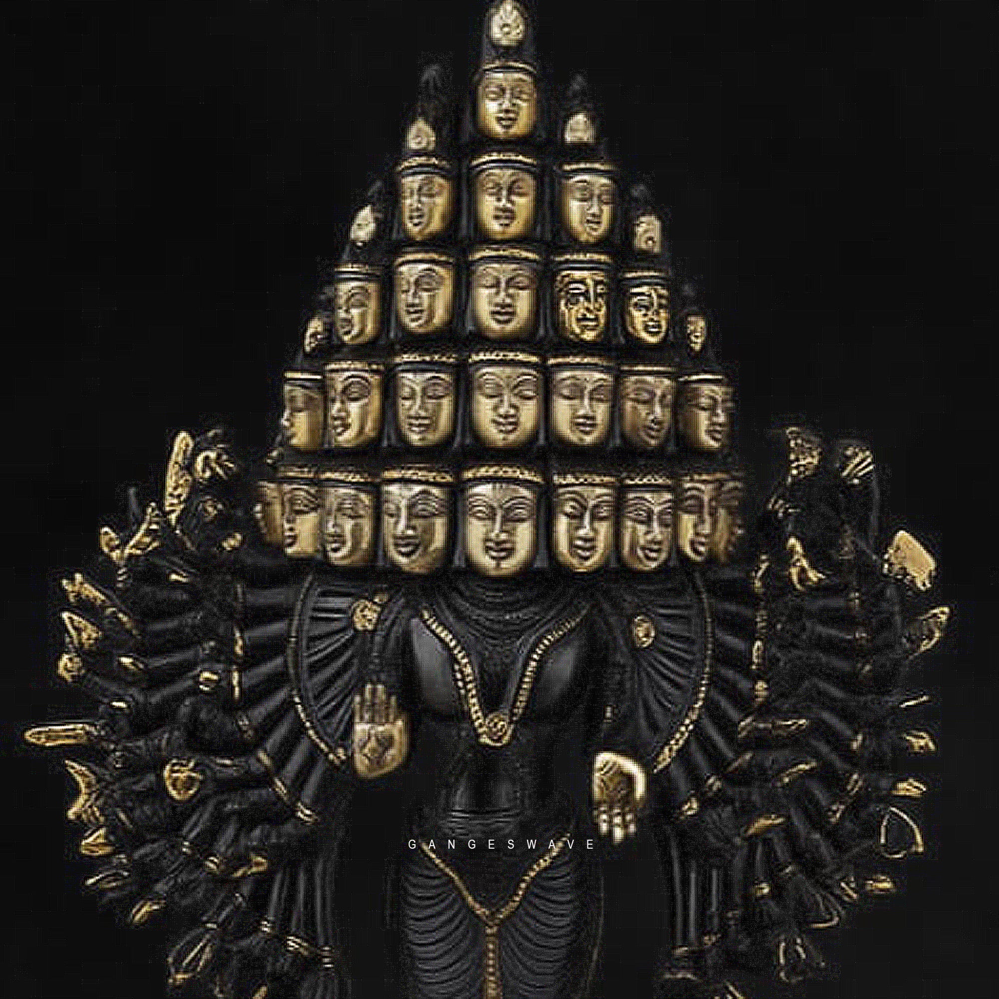 Vishwarupa Sada Shiva Artistic Brass Statue - 22 inches - Image 2