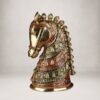 Royal Handcrafted Brass Horse Head Showpiece - 22 inches