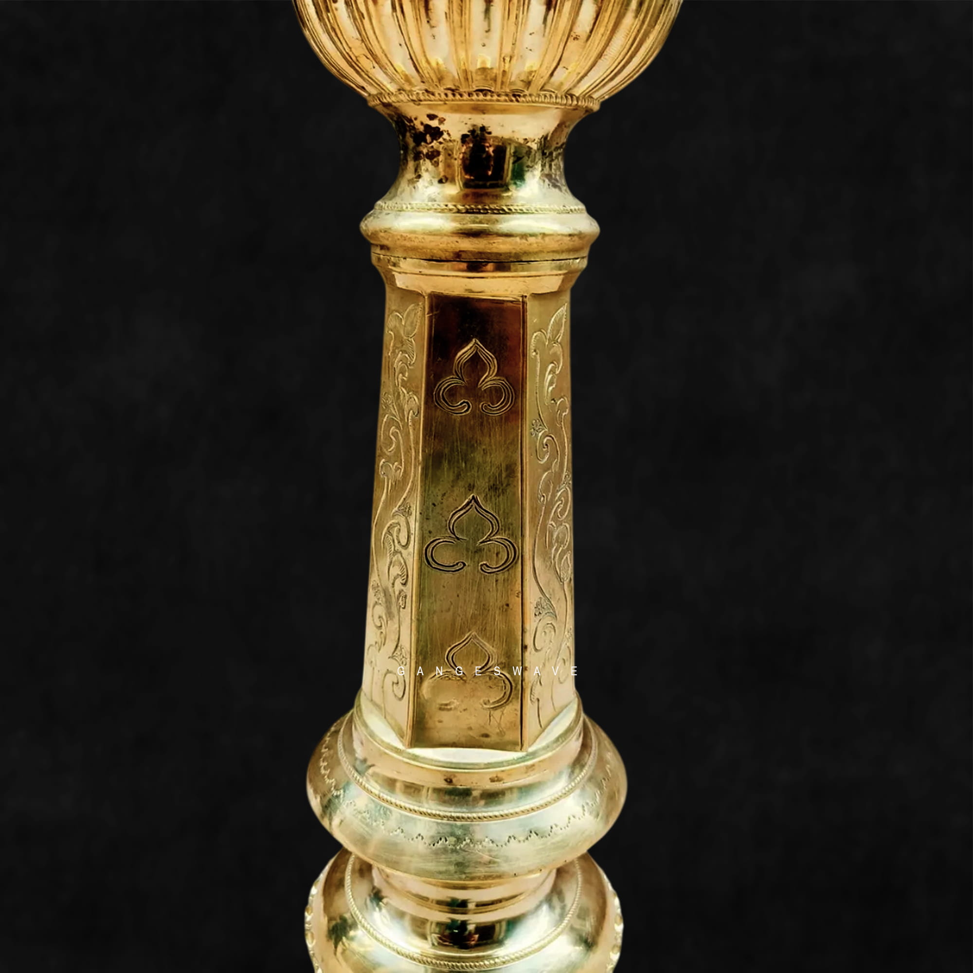 51 inches Bronze Traditional Oil Diya - Image 4