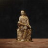 Handcrafted brass Sai Baba statue for home temple