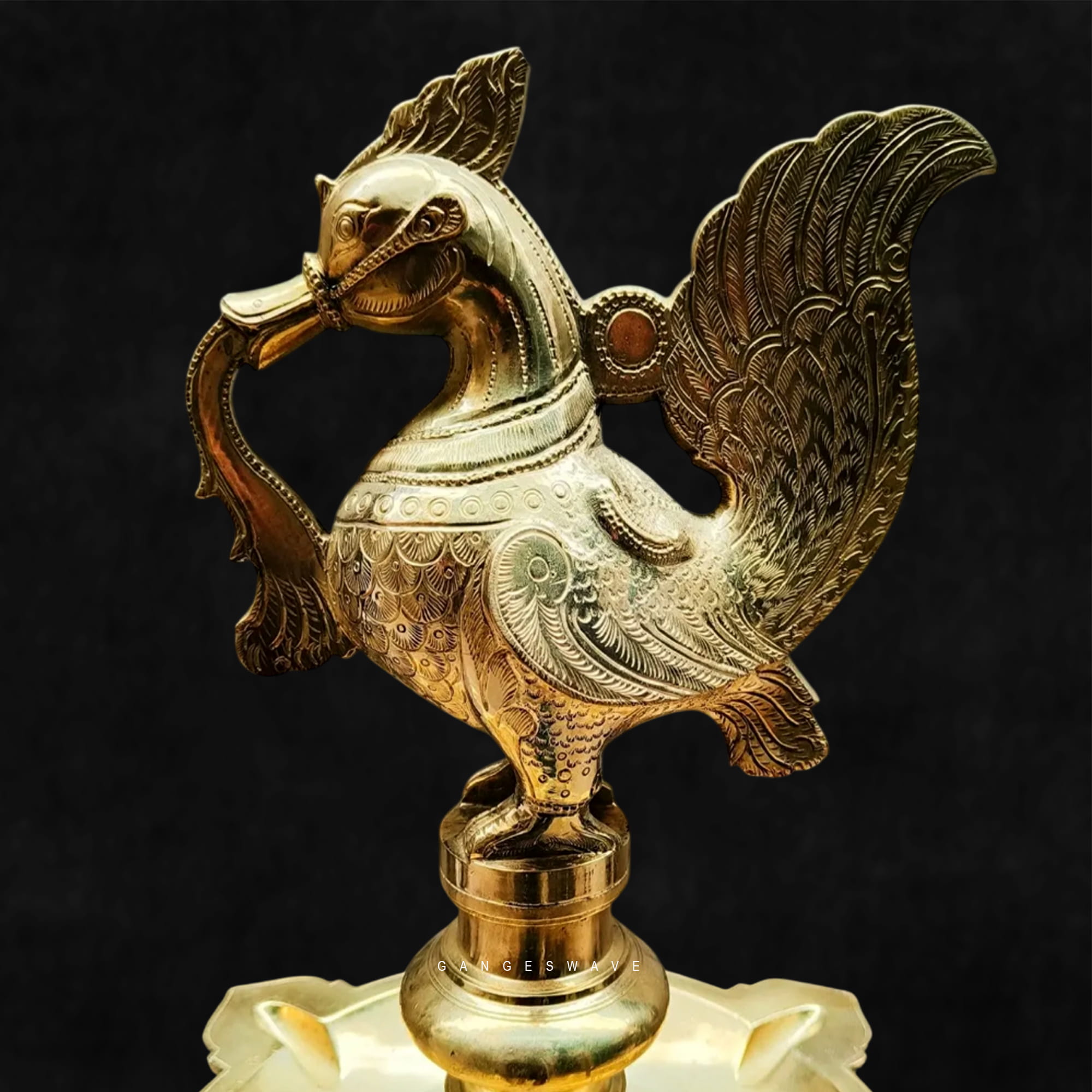 51 inches Bronze Traditional Oil Diya - Image 5
